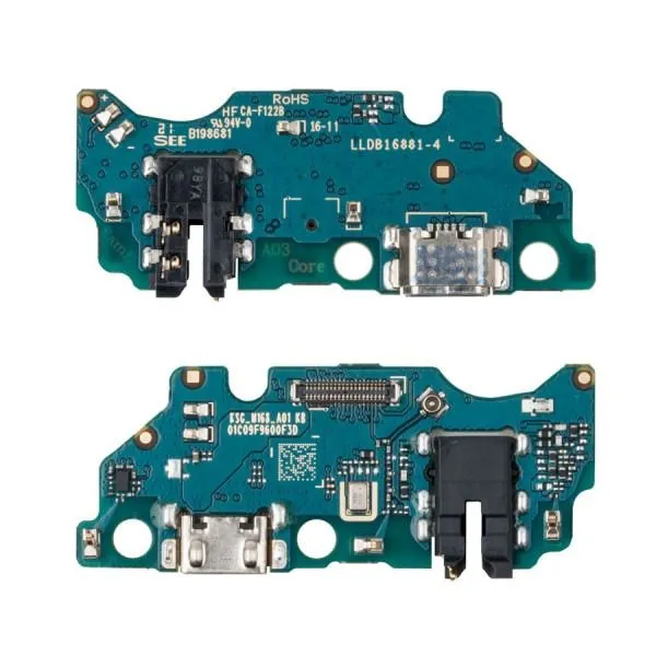 картинка Шлейф для Samsung A03 Core (A032F) плата системный разъем/разъем гарнитуры/микрофон от Лиги запчастей